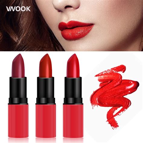 Vnook New Matte Lipstick Long Lasting Sexy Tint Lip Stick Make Up 8 Color Velvet For Red Lips