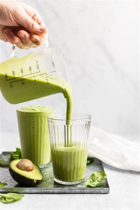 The Best Green Smoothie Recipe With Avocado Ambitious Kitchen Recipe Green Smoothie