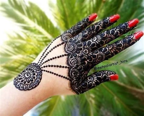 Easy Simple Jewellery Ornamental Henna Mehndi Designs For