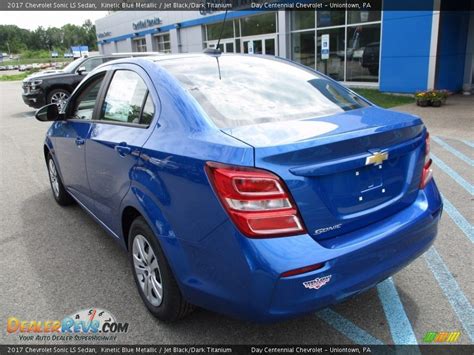 2017 Chevrolet Sonic Ls Sedan Kinetic Blue Metallic Jet Blackdark
