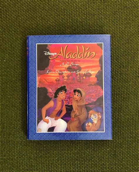 1992 Disney Aladdin Storybook Illustrated By Kenny Chompkins Etsy