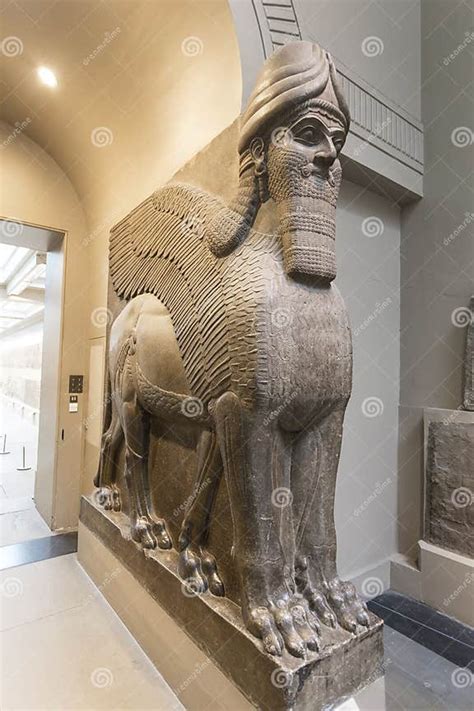 Colossal Statue Of Winged Lion From The North West Palace Of