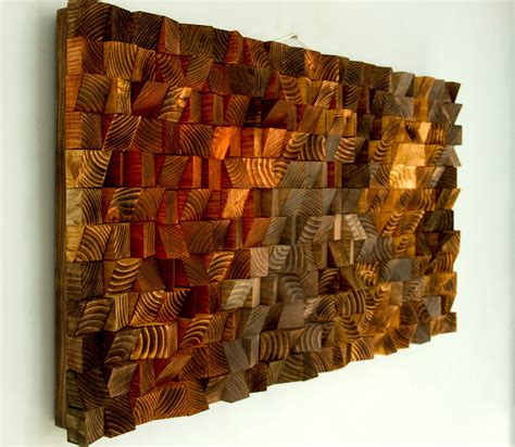 Rustic Wood Wall Art Wood Wall Sculpture Abstract Wood