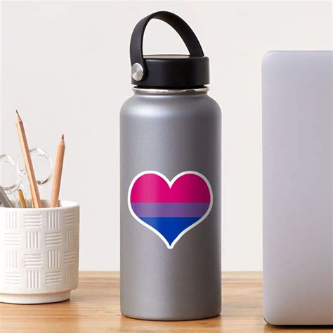 Bisexual Flag Heart Sticker For Sale By Theindigowitch Redbubble