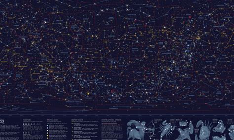 Every Visible Star In The Night Sky In One Giant Map
