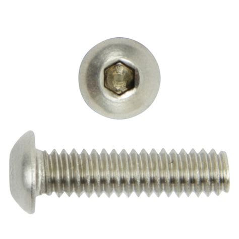 M5 80 X 10 Mm Button Head Socket Cap Screw Stainless Steel Hi Line Inc
