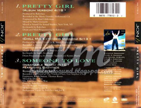Highest Level Of Music Jon B Pretty Girl Cdm 1995 Hlm