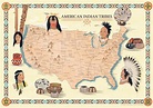 Original Map of Native American Indian Tribes in the USA | Etsy