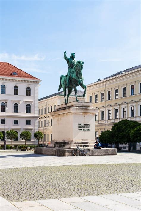 Maximilian Churfuerst Von Bayern Statue In Munich Editorial Image
