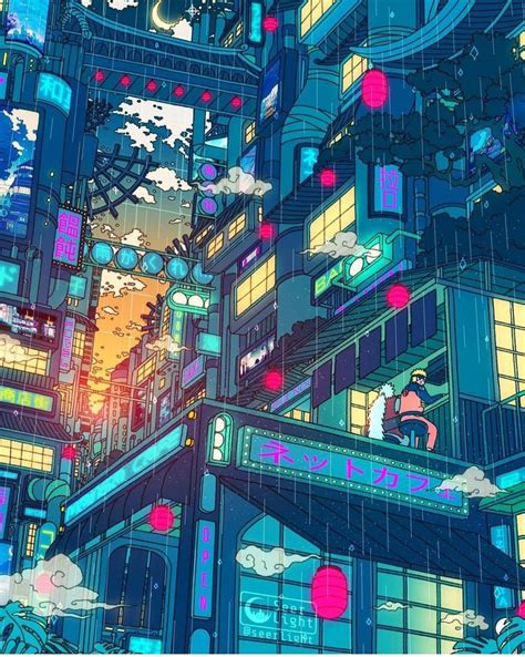 Seerlight 🌙 On Twitter In 2021 Anime Scenery Vaporwave Wallpaper