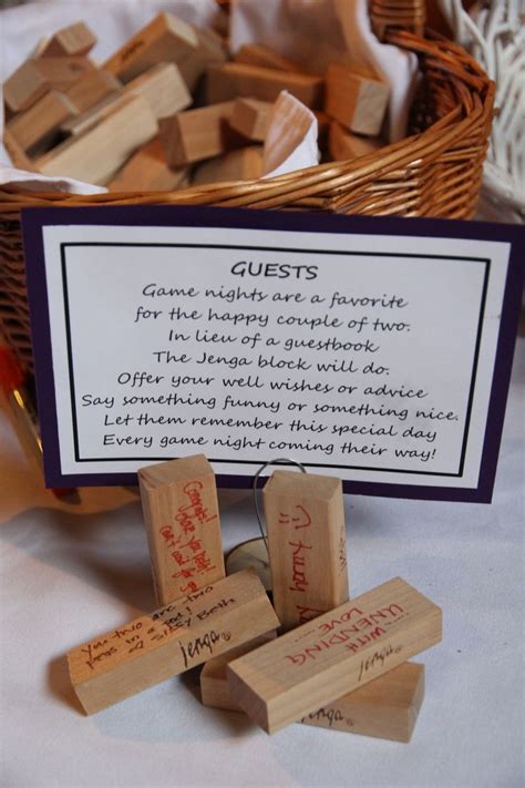 Here are a few simple tips for you to follow: 28 best Jenga guest book images on Pinterest | Jenga guest ...