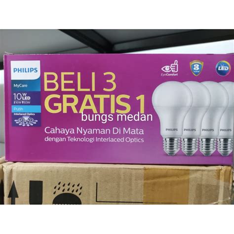 Jual Lampu Led Philips W Putih Watt W Bulb Ledbulb Cdl Tanpa