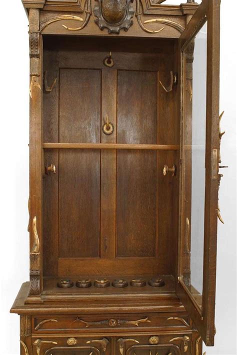 Find the best deals for new and used gun safes, cases, cabinets, and racks near you. 19th c. German Oak and Horn Gun Cabinet For Sale at 1stdibs