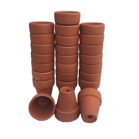 100 Ultra Mini 1 12 X 1 78 Clay Pots Great For Plants And