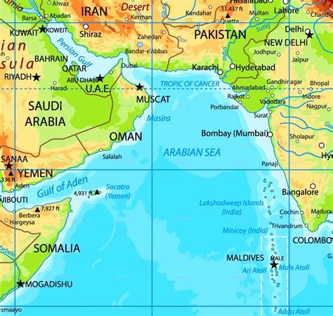 Arabian Sea Physical Map The Best Porn Website
