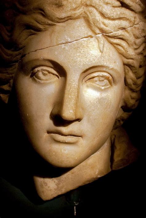 Marble Bust Of An Ancient Greek Woman Antalya Archaeology Musuem