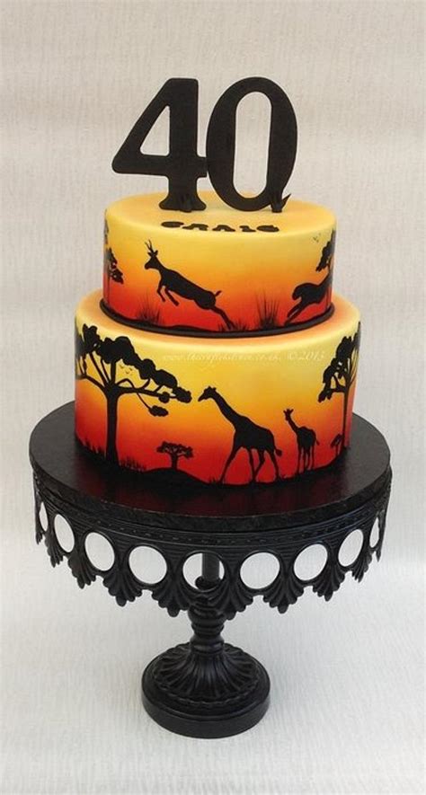 Find out10 unique first birthday gift ideas for girls. African Sunset - Cake by The Crafty Kitchen - Sarah ...