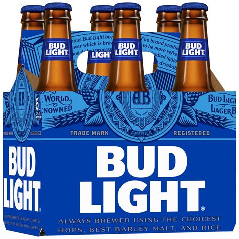 Bud Light 6 Pack 12oz Bottles Garden Grocer