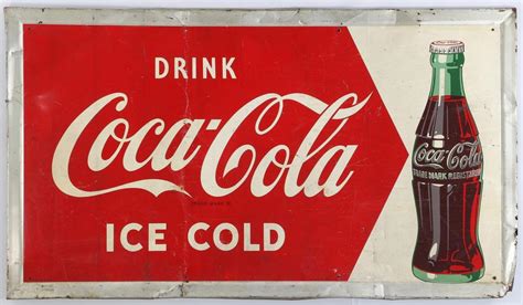 Liter of cola, lancaster , new york. Sold Price: 1950's ''Drink Coca-Cola, Ice Cold ...