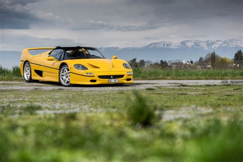 The first yellow ferrari in our paint database was in 1981, with one yellow paint shade named in our database we found 60 offerings of yellow in 38 of the 39 production years of the ferrari. Photo of the Day: Stunning Yellow Ferrari F50 in Geneva! - GTspirit