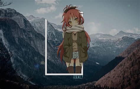 Winter Girl Mountains Anime Madskillz Section прочее Winter