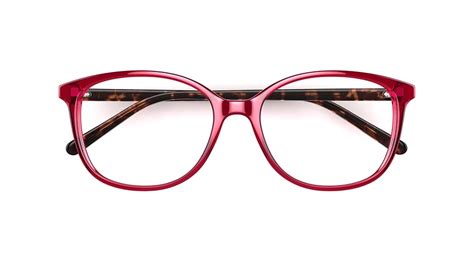 Specsavers Womens Glasses Abena Red Round Plastic Acetate Frame 199