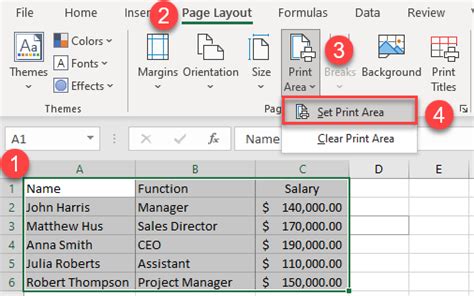Kako postaviti područje ispisa u Excelu i Google tablicama