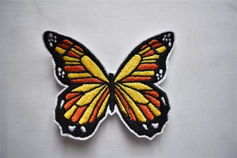 Large Butterfly Iron On Patch Iron On Patch Butterfly Etsy