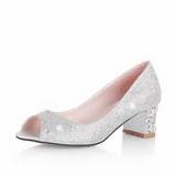 Wedding Shoes Low Heels Rhinestones Images