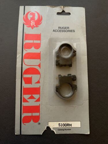 Vintage Ruger Scpe Rings S100rh Ebay
