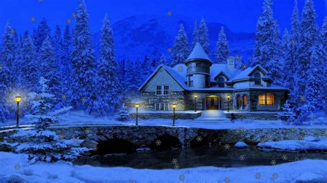 50 3d Christmas Cottage Animated Wallpaper Wallpapersafari
