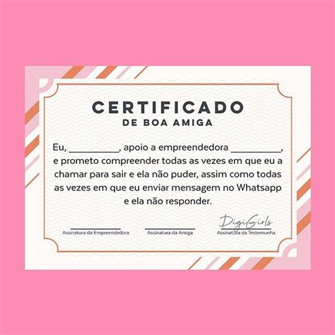 Sem Mais Marque Quem Vai Assinar Esse Certificado Com Você 👇🏼😂