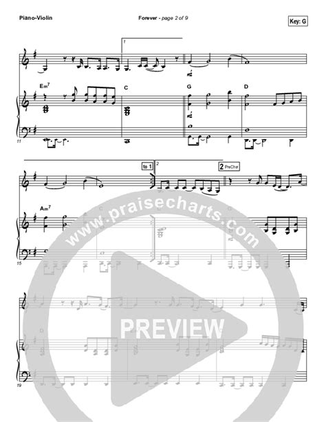 Forever Instrument Solo Violin Solo Sheet Music PDF Kari Jobe PraiseCharts