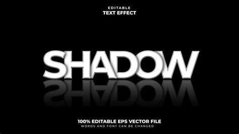 Premium Vector Shadow Text Style Effect