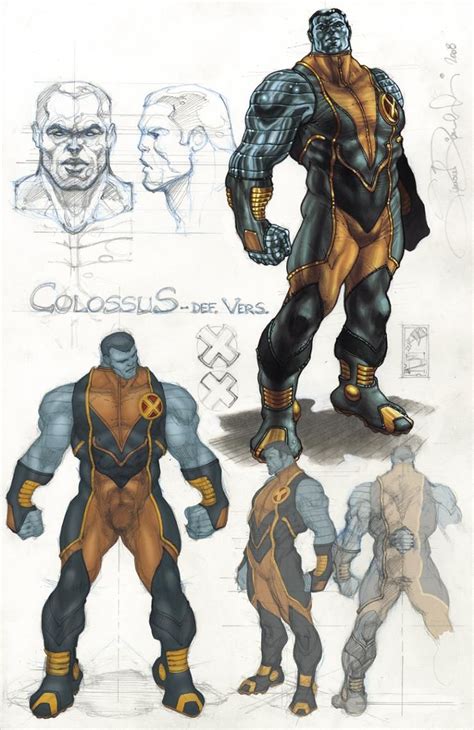 Character Sketches For The X Mens Colossus By Simone Bianchi Heros