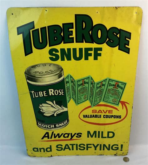 Lot Vintage C Tube Rose Sweet Scotch Snuff Tobacco Advertising