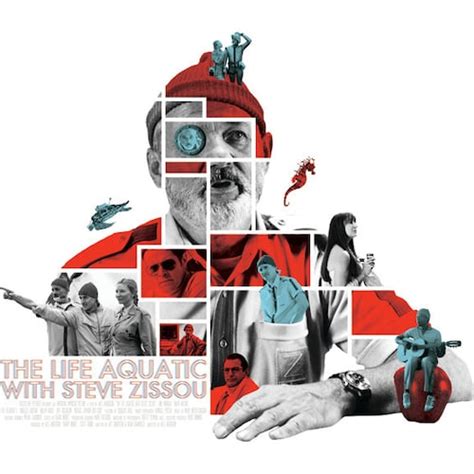 The Life Aquatic With Steve Zissou Typography Poster Etsy