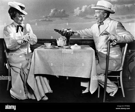Film Gigi 1958 Nhermoine Gingold And Maurice Chevalier In A Scene