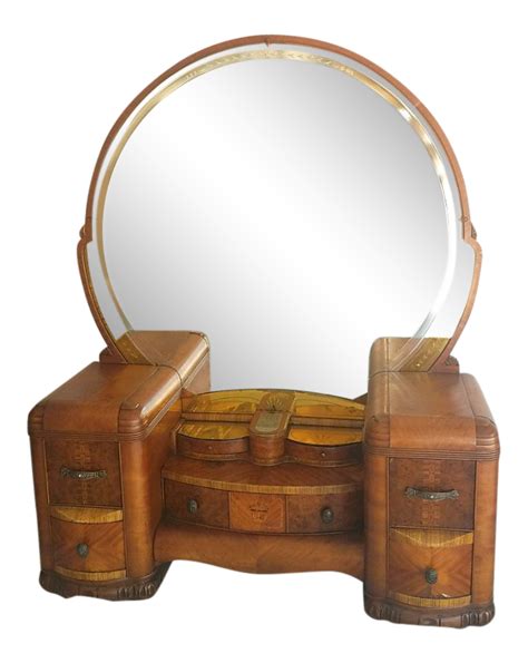 1920s Art Deco Vanity And Mirror Chairish