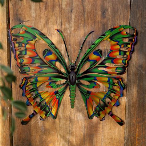 3d Butterfly Metal Outdoor Wall Art Outdoor Metal Wall
