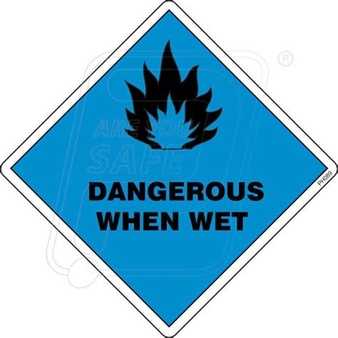 Dangerous When Wet Protector Firesafety