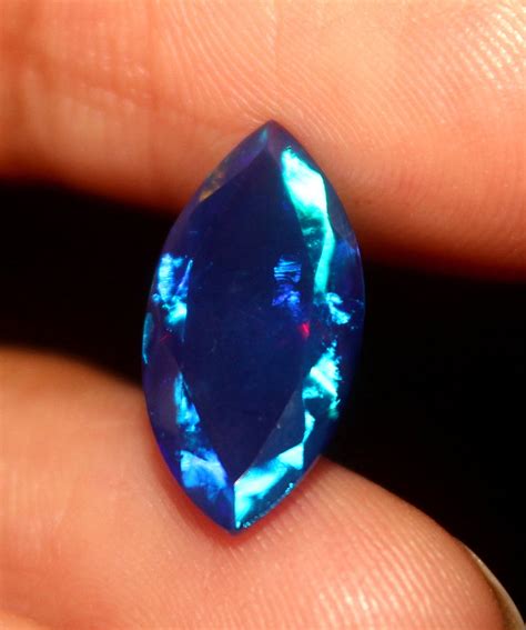 Natural Ethiopian Blue Opal Faceted Welo Fire Bue Opal Etsy