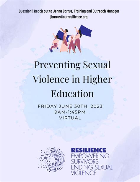 Preventing Sexual Violence In Higher Education Resilience
