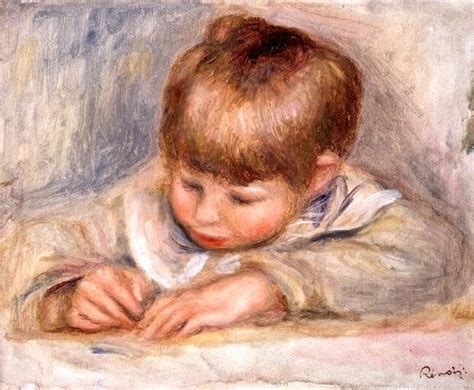 Pierre Auguste Renoir Coco Lisant1905 Ренуар Пьер огюст ренуар