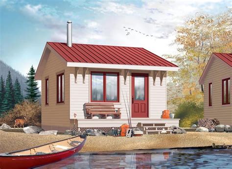Cabin House Plan 76163 With 320 Sq Ft 1 Beds 1 Baths At