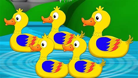 Lima Bebek Kecil Lagu Anak Anak Sajak Bayi Five Little Ducks