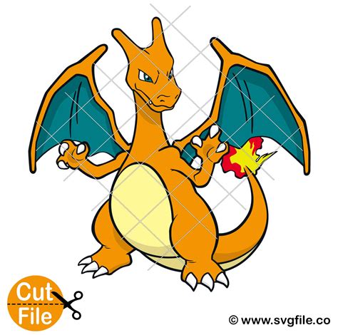 Charizard Svg 099 Cent Svg Files Life Time Access