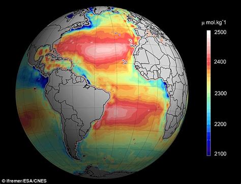 Acidity In Worlds Oceans As Seen From Space Scientists Use Satellites