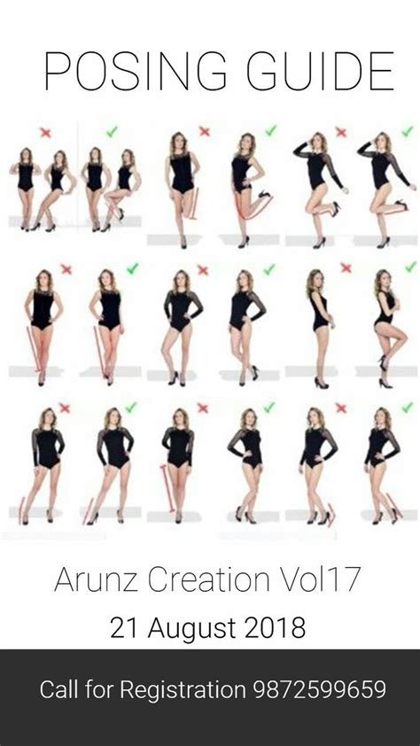 Women S Posing Ideas With A Chart Correct Way Of Posing Photography