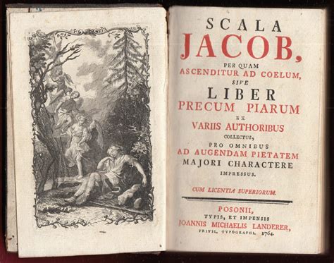 1764 Jacob's Ladder Scala Esau Genesis Biblical Prayer Book Bethel
